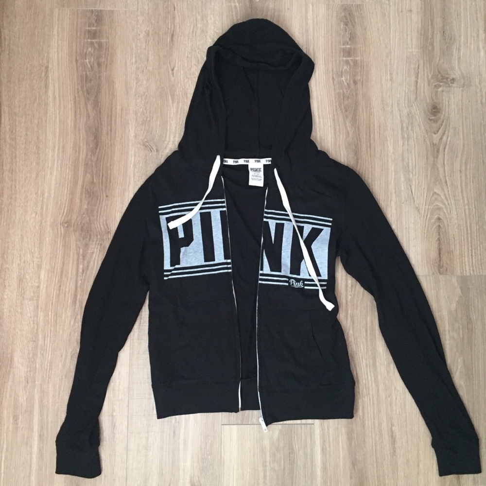 Pink Victoria secret zip up hoodie